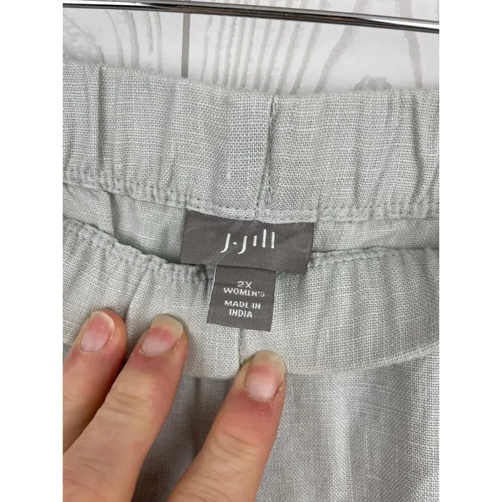 J.Jill Easy Linen-Blend Shorts in White/Gray, Women's size 2X BUNDLE - Picture 6 of 10